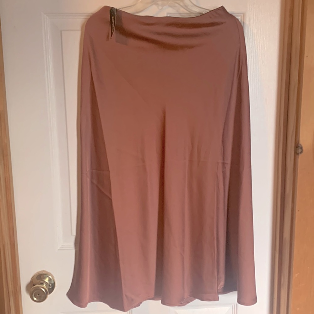 Express silk midi skirt